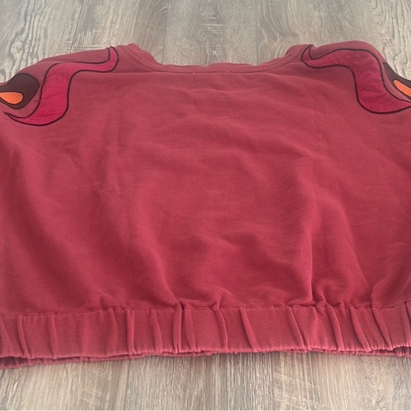 Anthropologie Pink and Orange Graphic Crop Top - Picture 7 of 13